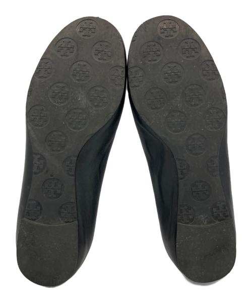 TORY BURCH（トリーバーチ）TORY BURCH (トリーバーチ) バレエシューズ ブラック サイズ:6.5の古着・服飾アイテム