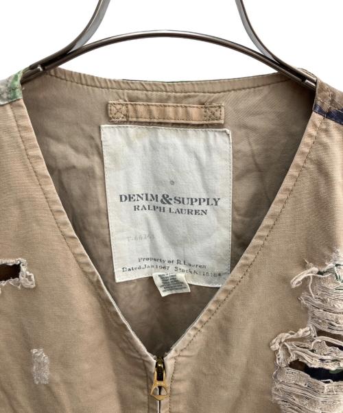 Denim & Supply Ralph Lauren（デニム＆サプライ ラルフローレン）Denim & Supply Ralph Lauren (デニム＆サプライ ラルフローレン) ベスト ベージュ サイズ:Lの古着・服飾アイテム