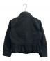 DOLCE & GABBANA (ドルチェ＆ガッバーナ) フリルジャケット ブラック サイズ:42：8000円