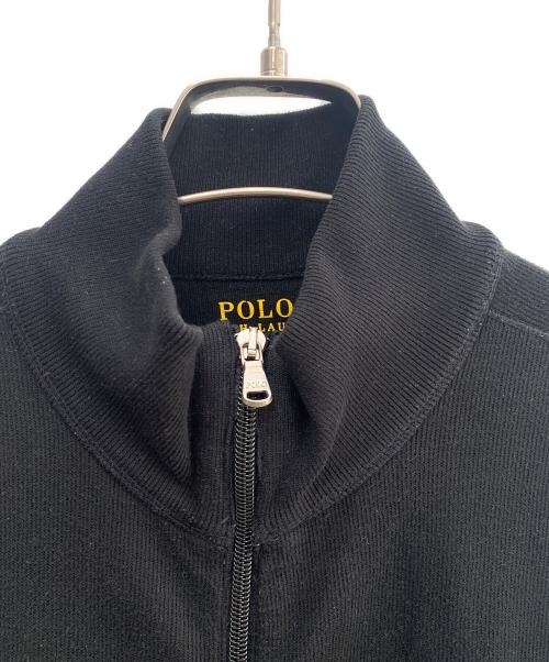 POLO RALPH LAUREN（ポロ・ラルフローレン）POLO RALPH LAUREN (ポロ・ラルフローレン) ジップアップスウェット ブラック サイズ:Ｍの古着・服飾アイテム