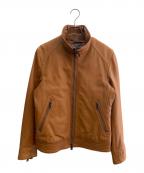 BURBERRY BLACK LABELバーバリーブラックレーベル）の古着「レザージャケット」｜ブラウン