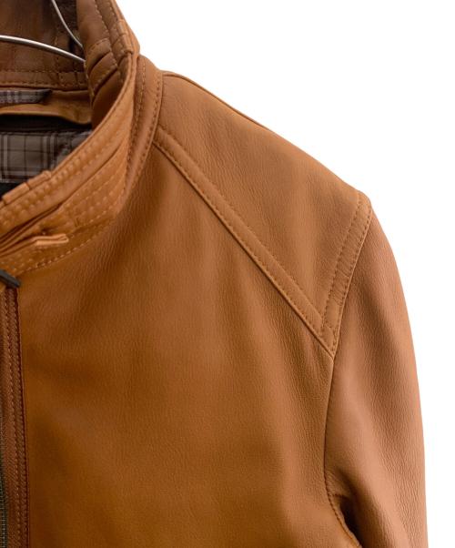 BURBERRY BLACK LABEL（バーバリーブラックレーベル）BURBERRY BLACK LABEL (バーバリーブラックレーベル) レザージャケット ブラウン サイズ:Ｍの古着・服飾アイテム