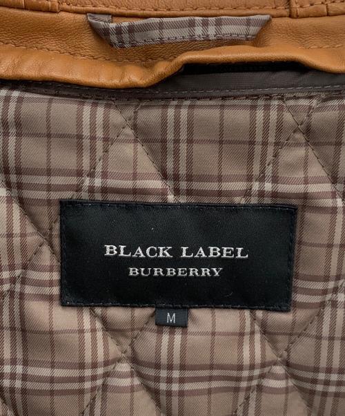 BURBERRY BLACK LABEL（バーバリーブラックレーベル）BURBERRY BLACK LABEL (バーバリーブラックレーベル) レザージャケット ブラウン サイズ:Ｍの古着・服飾アイテム