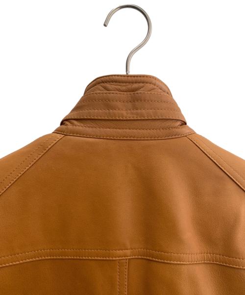 BURBERRY BLACK LABEL（バーバリーブラックレーベル）BURBERRY BLACK LABEL (バーバリーブラックレーベル) レザージャケット ブラウン サイズ:Ｍの古着・服飾アイテム