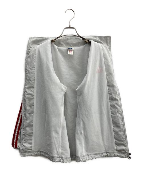 adidas（アディダス）adidas (アディダス) ジップパーカー グレー×レッド サイズ:Ｓの古着・服飾アイテム