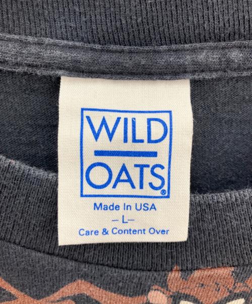 WILD OATS（ワイルド オーツ）WILD OATS (ワイルド オーツ) 半袖カットソー ブラック サイズ:Lの古着・服飾アイテム