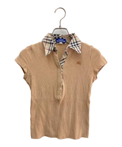 BURBERRY BLUE LABEL（バーバリー ブルー レーベル）BURBERRY BLUE LABEL (バーバリー ブルー レーベル) 薄手ニット ブラウン サイズ:38の古着・服飾アイテム