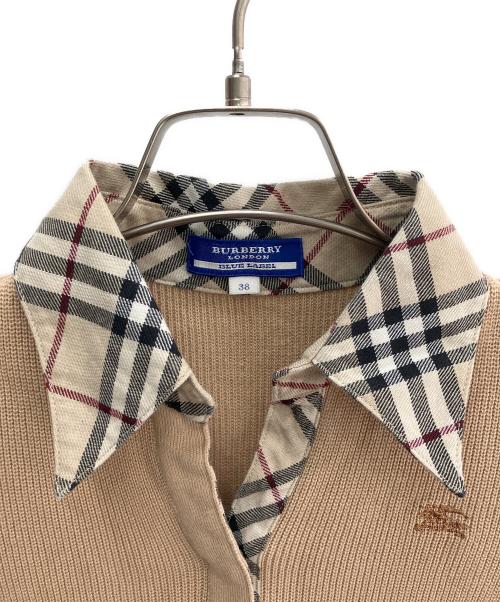 BURBERRY BLUE LABEL（バーバリー ブルー レーベル）BURBERRY BLUE LABEL (バーバリー ブルー レーベル) 薄手ニット ブラウン サイズ:38の古着・服飾アイテム