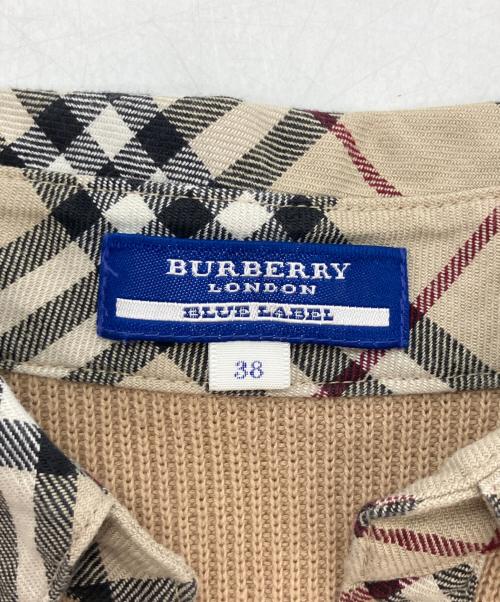 BURBERRY BLUE LABEL（バーバリー ブルー レーベル）BURBERRY BLUE LABEL (バーバリー ブルー レーベル) 薄手ニット ブラウン サイズ:38の古着・服飾アイテム