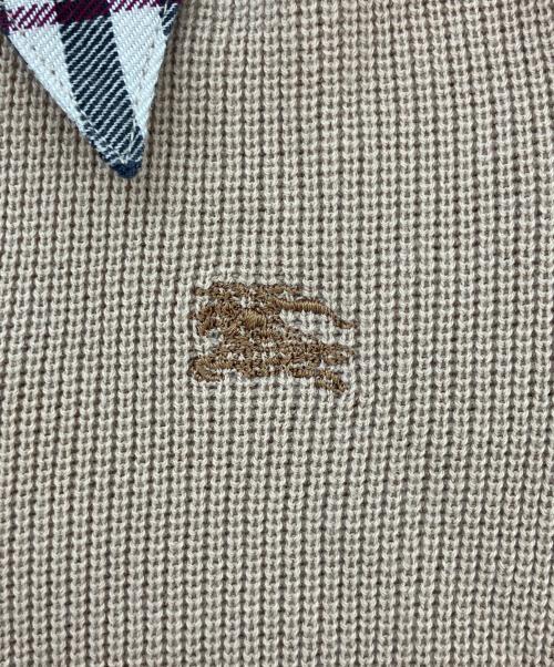 BURBERRY BLUE LABEL（バーバリー ブルー レーベル）BURBERRY BLUE LABEL (バーバリー ブルー レーベル) 薄手ニット ブラウン サイズ:38の古着・服飾アイテム
