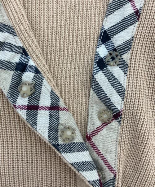 BURBERRY BLUE LABEL（バーバリー ブルー レーベル）BURBERRY BLUE LABEL (バーバリー ブルー レーベル) 薄手ニット ブラウン サイズ:38の古着・服飾アイテム