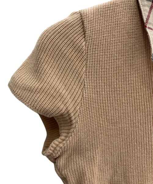 BURBERRY BLUE LABEL（バーバリー ブルー レーベル）BURBERRY BLUE LABEL (バーバリー ブルー レーベル) 薄手ニット ブラウン サイズ:38の古着・服飾アイテム
