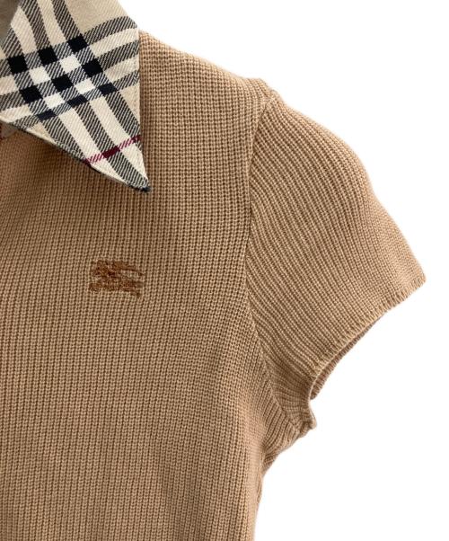 BURBERRY BLUE LABEL（バーバリー ブルー レーベル）BURBERRY BLUE LABEL (バーバリー ブルー レーベル) 薄手ニット ブラウン サイズ:38の古着・服飾アイテム