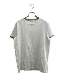 MONCLER（モンクレール）の古着「トリコロールTシャツ」｜ホワイト