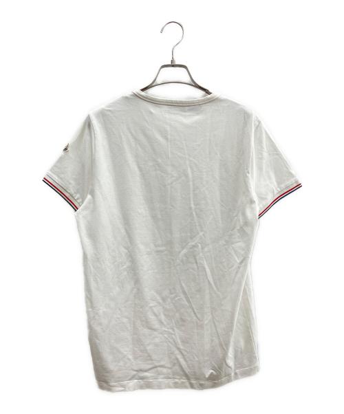 MONCLER（モンクレール）MONCLER (モンクレール) トリコロールTシャツ ホワイト サイズ:Ｍの古着・服飾アイテム