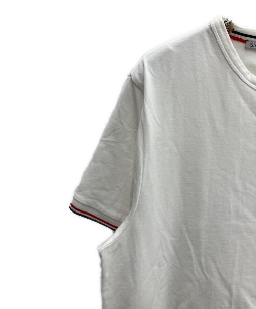 MONCLER（モンクレール）MONCLER (モンクレール) トリコロールTシャツ ホワイト サイズ:Ｍの古着・服飾アイテム