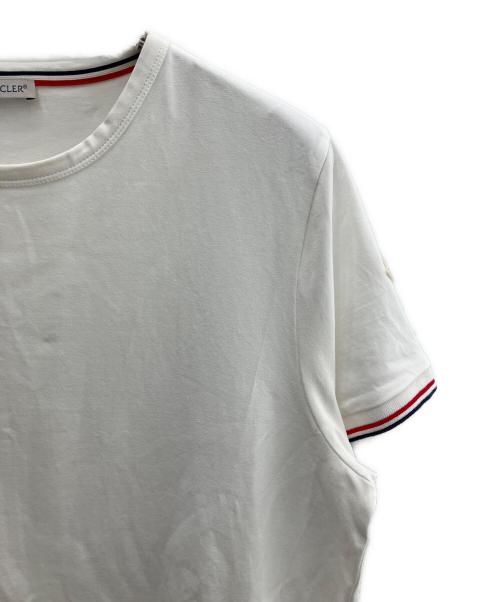 MONCLER（モンクレール）MONCLER (モンクレール) トリコロールTシャツ ホワイト サイズ:Ｍの古着・服飾アイテム