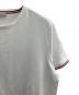 中古・古着 MONCLER (モンクレール) トリコロールTシャツ ホワイト サイズ:Ｍ：15000円