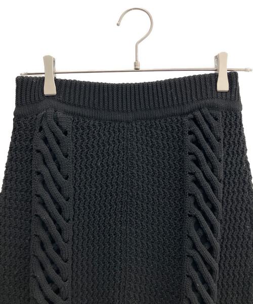 ODAKHA（オダカ）ODAKHA (オダカ) ニットスカート ブラック サイズ:FREEの古着・服飾アイテム