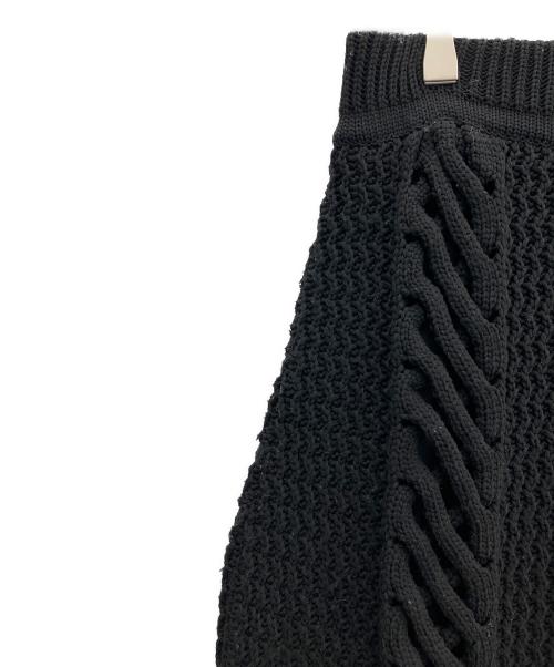 ODAKHA（オダカ）ODAKHA (オダカ) ニットスカート ブラック サイズ:FREEの古着・服飾アイテム
