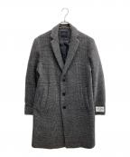 RAGEBLUEレイジブルー）の古着「ロングコート」｜グレー×パープル