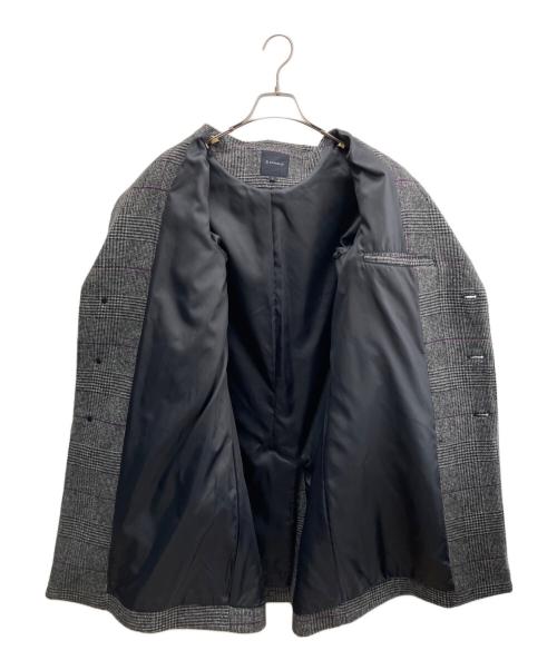 RAGEBLUE（レイジブルー）RAGEBLUE (レイジブルー) ロングコート グレー×パープル サイズ:Ｍの古着・服飾アイテム