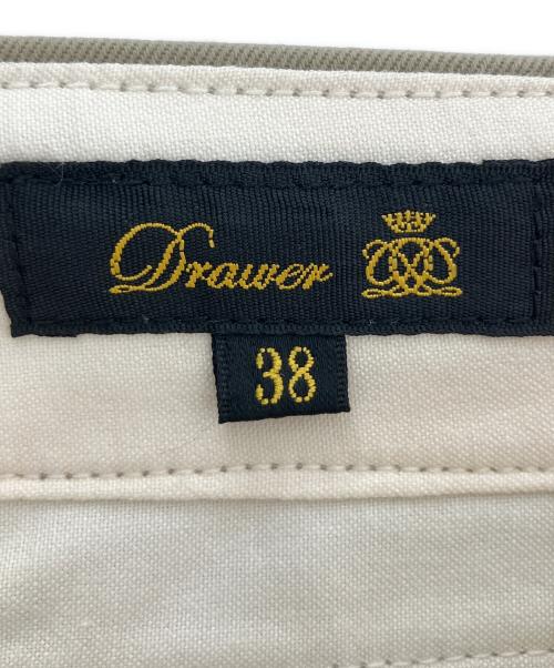 DRAWER（ドゥロワー）DRAWER (ドゥロワー) タックワイドパンツ ベージュ サイズ: 96cm (W38)の古着・服飾アイテム