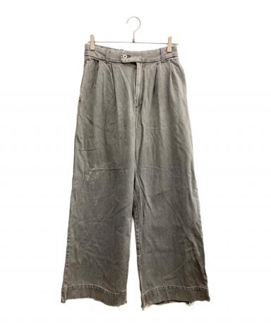中古・古着通販】soerte (ソエルテ) デニムパンツ グレー サイズ:1