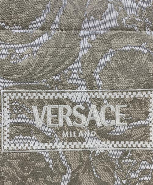 VERSACE（ヴェルサーチェ）VERSACE (ヴェルサーチェ) ショルダートートバッグ グレー×ベージュの古着・服飾アイテム