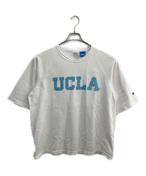 Champion T1011（チャンピオン ティーテンイレブン）Champion T1011 (チャンピオン ティーテンイレブン) UCLA (ユーシーエルエー) 半袖カットソー ホワイト サイズ:Lの古着・服飾アイテム
