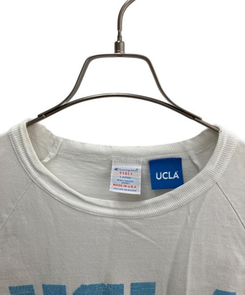 Champion T1011（チャンピオン ティーテンイレブン）Champion T1011 (チャンピオン ティーテンイレブン) UCLA (ユーシーエルエー) 半袖カットソー ホワイト サイズ:Lの古着・服飾アイテム