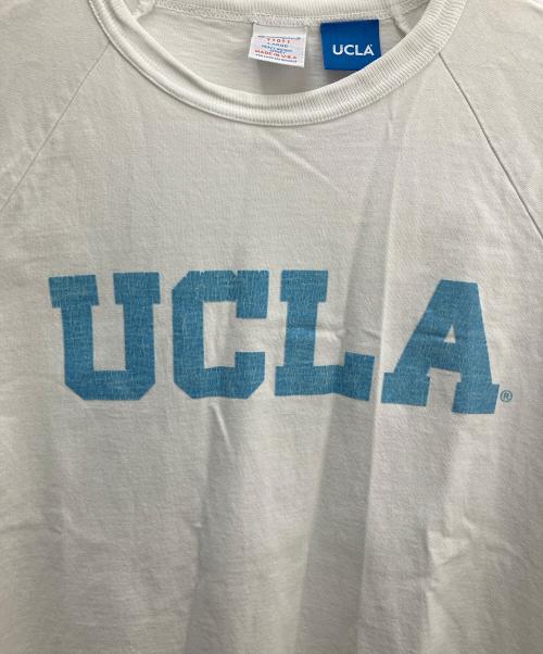 Champion T1011（チャンピオン ティーテンイレブン）Champion T1011 (チャンピオン ティーテンイレブン) UCLA (ユーシーエルエー) 半袖カットソー ホワイト サイズ:Lの古着・服飾アイテム