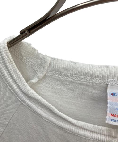 Champion T1011（チャンピオン ティーテンイレブン）Champion T1011 (チャンピオン ティーテンイレブン) UCLA (ユーシーエルエー) 半袖カットソー ホワイト サイズ:Lの古着・服飾アイテム
