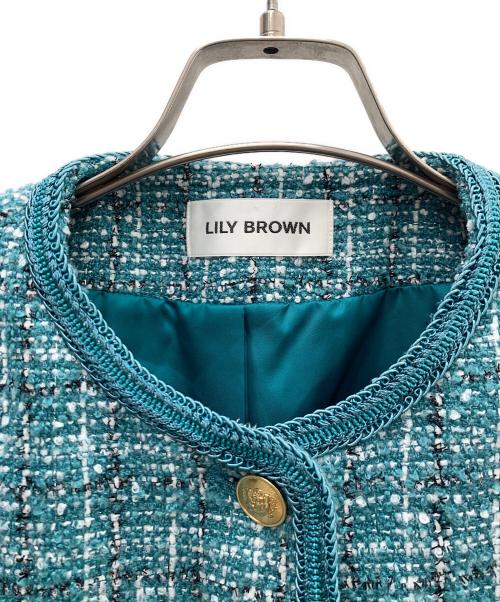 Lily Brown（リリーブラウン）Lily Brown (リリーブラウン) ショートボアジャケット グリーン サイズ:FREEの古着・服飾アイテム
