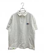maison kitsune×ADER errorメゾンキツネ×アーダーエラー）の古着「半袖ポロシャツ」｜ホワイト