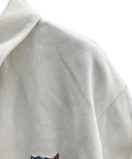 maison kitsune（メゾンキツネ）MAISON KITSUNE (メゾンキツネ) ADER error (アーダーエラー) 半袖ポロシャツ ホワイト サイズ:A2の古着・服飾アイテム