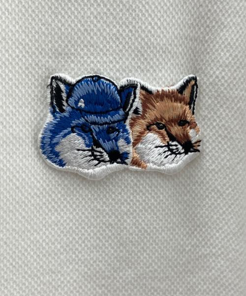 maison kitsune（メゾンキツネ）MAISON KITSUNE (メゾンキツネ) ADER error (アーダーエラー) 半袖ポロシャツ ホワイト サイズ:A2の古着・服飾アイテム