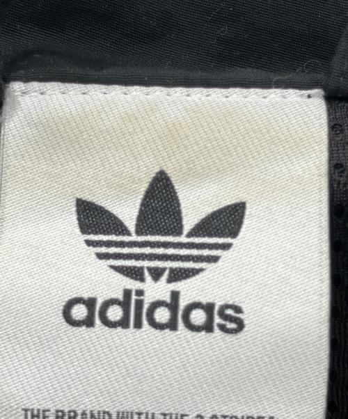 adidas（アディダス）adidas (アディダス) ナイロンジャケットback logo Flames ブラック サイズ:2XLの古着・服飾アイテム