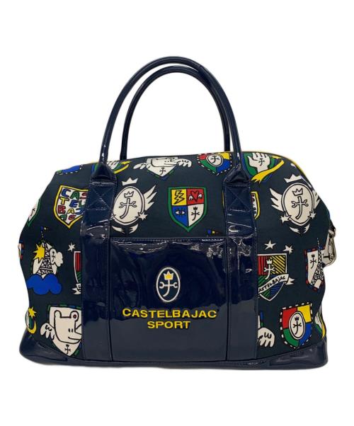 CASTELBAJAC（カステルバジャック）CASTELBAJAC (カステルバジャック) 2WAYボストンバッグ ネイビーの古着・服飾アイテム