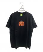 Mrs.GREEN APPLEミセスグリーンアップル）の古着「プリントTシャツ」｜ブラック