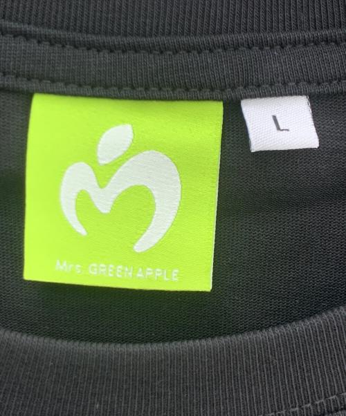 Mrs.GREEN APPLE（ミセスグリーンアップル）Mrs.GREEN APPLE (ミセスグリーンアップル) プリントTシャツ ブラック サイズ:L 未使用品の古着・服飾アイテム