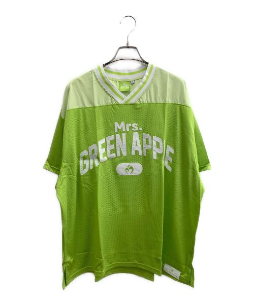 Mrs.GREEN APPLE（ミセスグリーンアップル）Mrs.GREEN APPLE (ミセスグリーンアップル) メッシュTシャツ 黄緑 サイズ:L 未使用品の古着・服飾アイテム