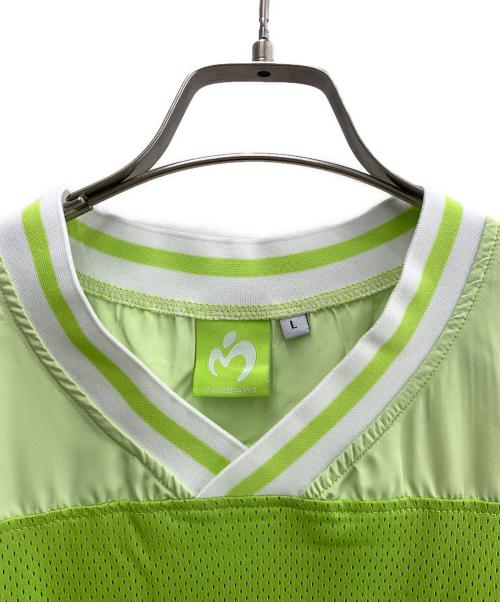 Mrs.GREEN APPLE（ミセスグリーンアップル）Mrs.GREEN APPLE (ミセスグリーンアップル) メッシュTシャツ 黄緑 サイズ:L 未使用品の古着・服飾アイテム