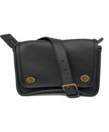 COACH（コーチ）の古着「レガシー ターンロック レザー ボディバッグ」｜ブラック