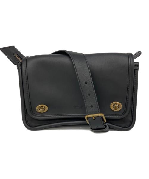 COACH（コーチ）COACH (コーチ) レガシー ターンロック レザー ボディバッグ ブラックの古着・服飾アイテム