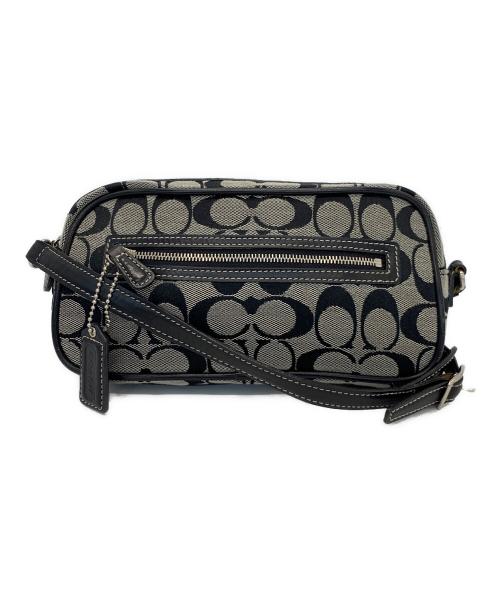 COACH（コーチ）COACH (コーチ) ショルダーバッグ グレー×ブラックの古着・服飾アイテム