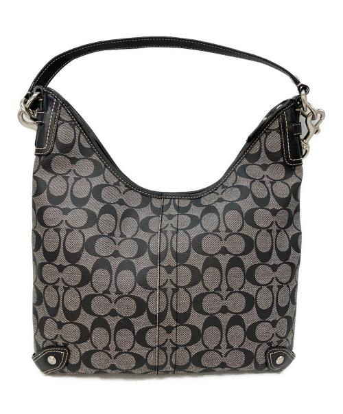 COACH（コーチ）COACH (コーチ) ショルダーバッグ ブラック×グレーの古着・服飾アイテム