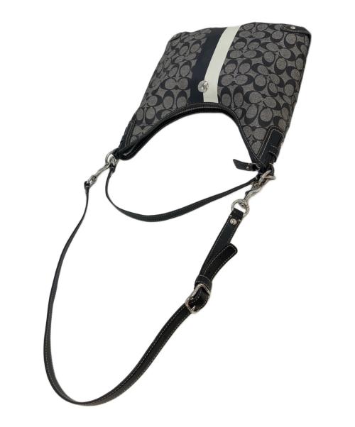COACH（コーチ）COACH (コーチ) ショルダーバッグ ブラック×グレーの古着・服飾アイテム