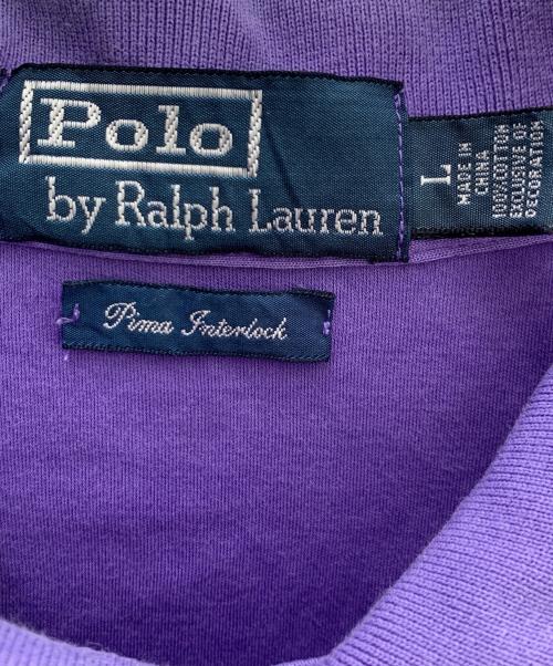 POLO RALPH LAUREN（ポロ・ラルフローレン）POLO RALPH LAUREN (ポロ・ラルフローレン) 半袖ポロシャツ パープル サイズ:Lの古着・服飾アイテム
