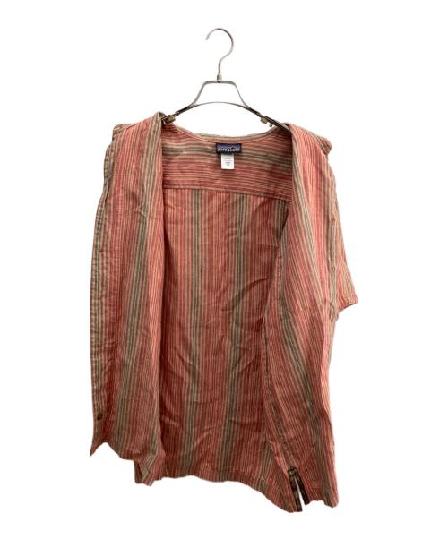 Patagonia（パタゴニア）Patagonia (パタゴニア) 半袖シャツ レッド×グリーン サイズ:Ｍの古着・服飾アイテム